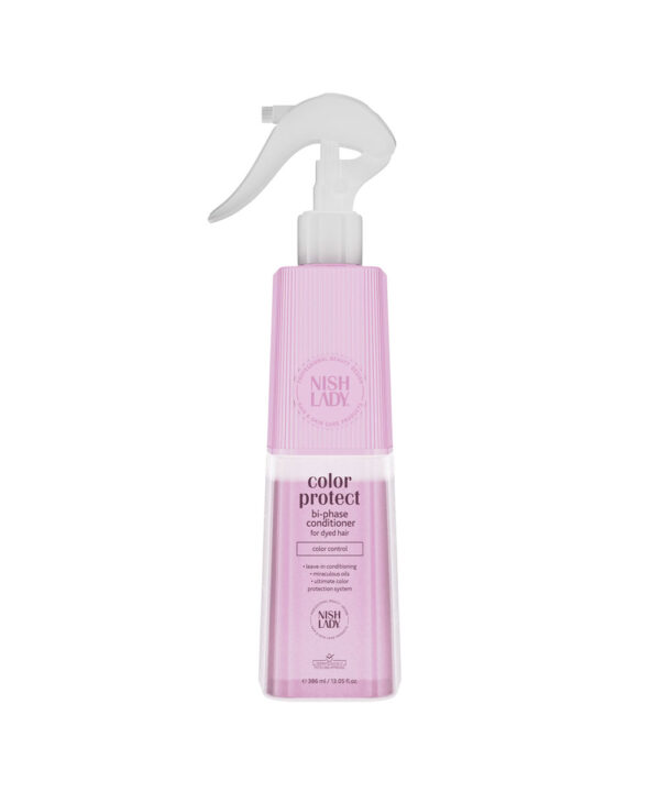 Nishlady Dvifazis kondicionierius dažytiems plaukams / Color Protect Bi-Phase Conditioner, 386 ml