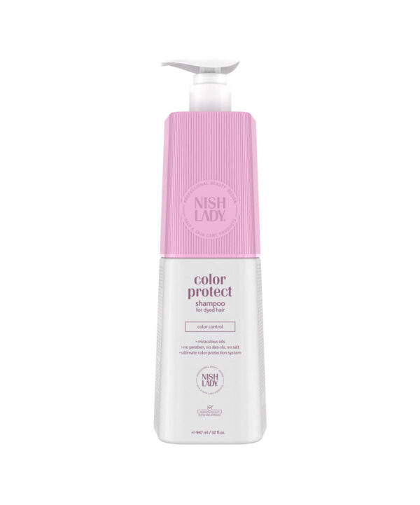 Nishlady Šampūnas dažytiems plaukams / Color Protect Shampoo, 947 ml