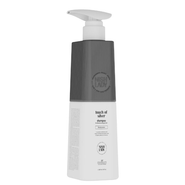 Nishlady Violetinis šampūnas šviesiems plaukams / Touch Of Silver Shampoo, 503 ml