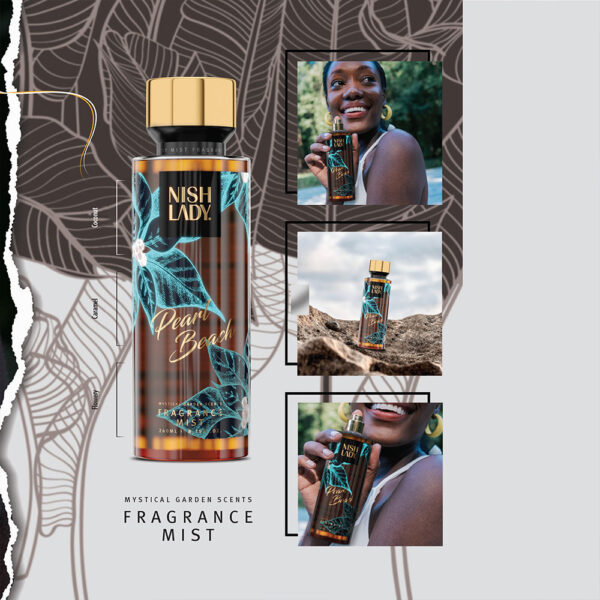 Nishlady Kūno dulksna Fragrance Mist Pearl Beach, 260 ml - Image 3
