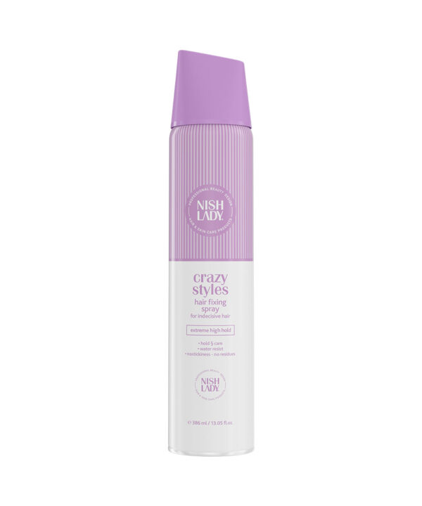 Nishlady Plaukų lakas / Hair Fixing Spray, 386 ml