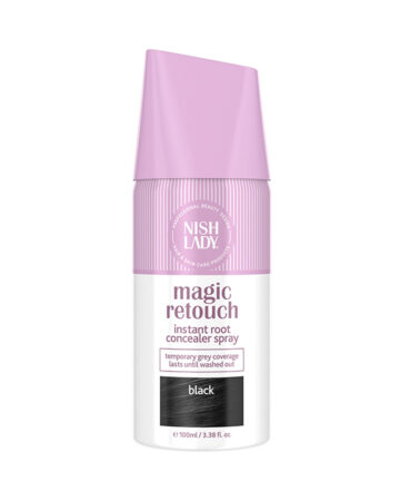 Nishlady Ataugusių plaukų šaknų purškiklis Magic Retouch (Black), 100 ml