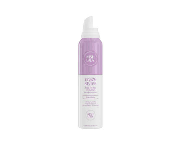 Nishlady Plaukų formavimo putos / Hair Fixing Mousse For Indecisive Hair, 200 ml
