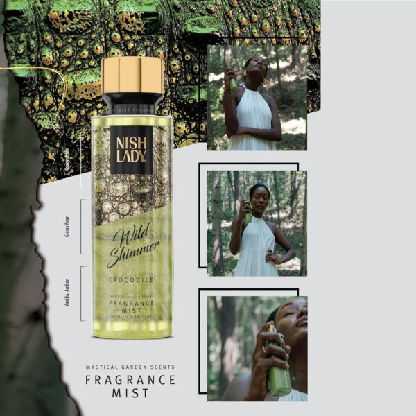 Nishlady Blizganti kūno dulksna Wild Shimmer Crocodile, 260 ml - Image 2