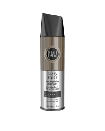 Nishlady sausas šampūnas su spalva, BLACK, 150 ml