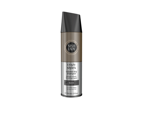 Nishlady sausas šampūnas su spalva, BLACK, 150 ml