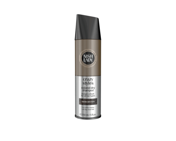 Nishlady sausas šampūnas su spalva, DARK BROWN, 150 ml