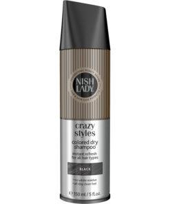 Nishlady sausas šampūnas su spalva, BLACK, 150 ml