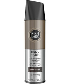 Nishlady sausas šampūnas su spalva, DARK BROWN, 150 ml